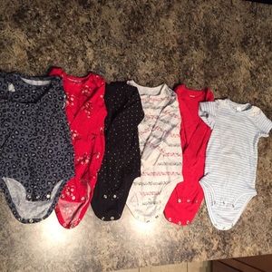 SIX 18month onesies